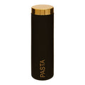 Liberty Black Enamel Pasta Canister With Gold Lid