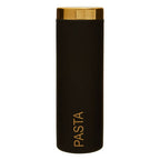Liberty Black Enamel Pasta Canister With Gold Lid