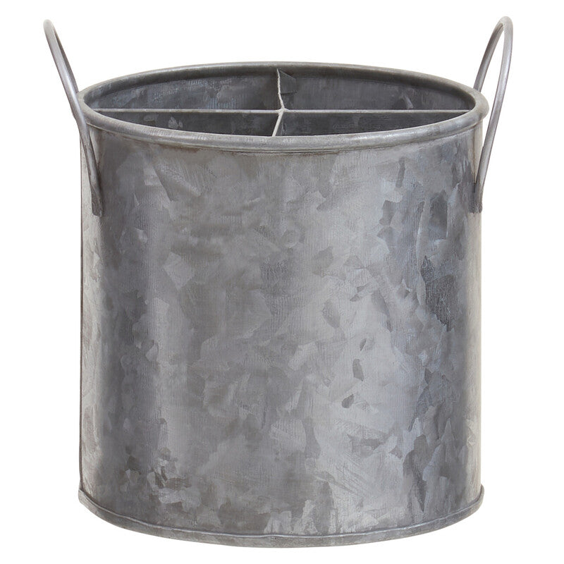 Four Section Galvanised Steel Cutlery Holder