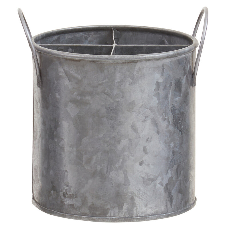 Four Section Galvanised Steel Cutlery Holder