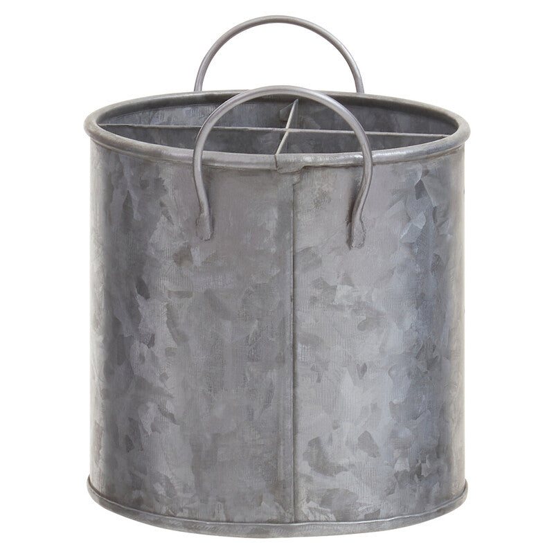 Four Section Galvanised Steel Cutlery Holder