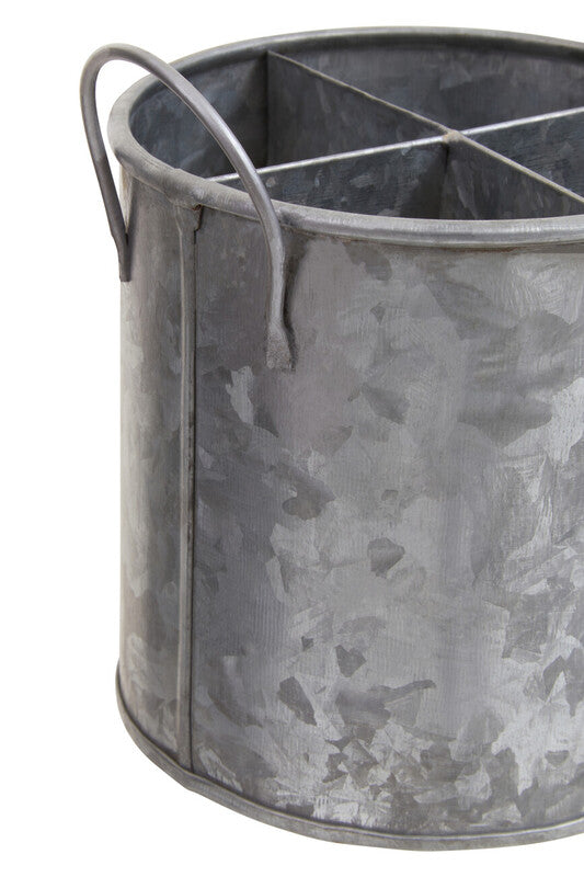 Four Section Galvanised Steel Cutlery Holder