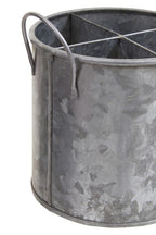 Four Section Galvanised Steel Cutlery Holder