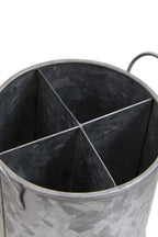 Four Section Galvanised Steel Cutlery Holder
