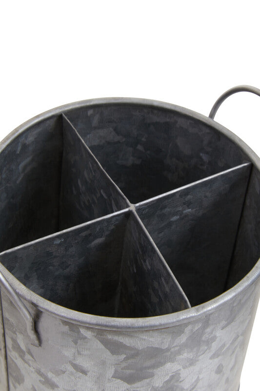 Four Section Galvanised Steel Cutlery Holder