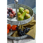 Two Tier Galvanised Steel Cake Stand