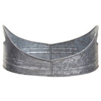 Set of Two Galvanised Steel Oval Trays