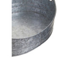 Set of Two Galvanised Steel Oval Trays