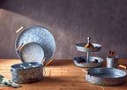 Round Galvanised Steel Tray with Wood Handles