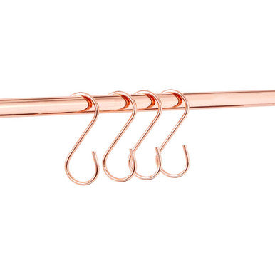 Set of 10 Rose Gold Hanging Hooks