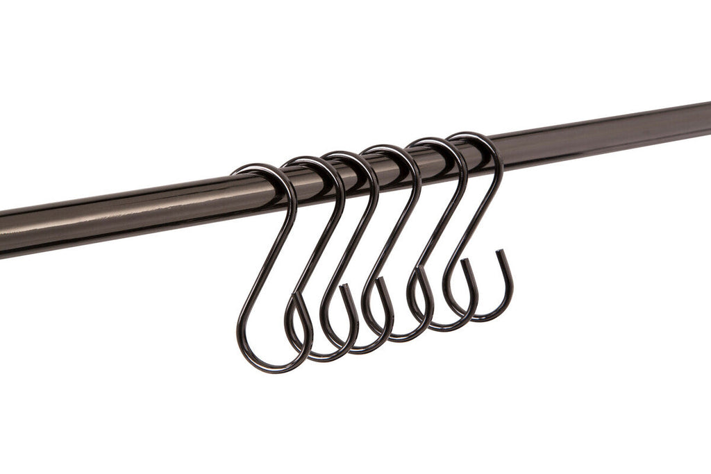 Set of 10 Gunmetal Black Hooks