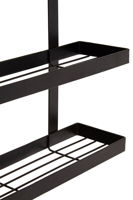 Matt Black Three Level Hanging Rack