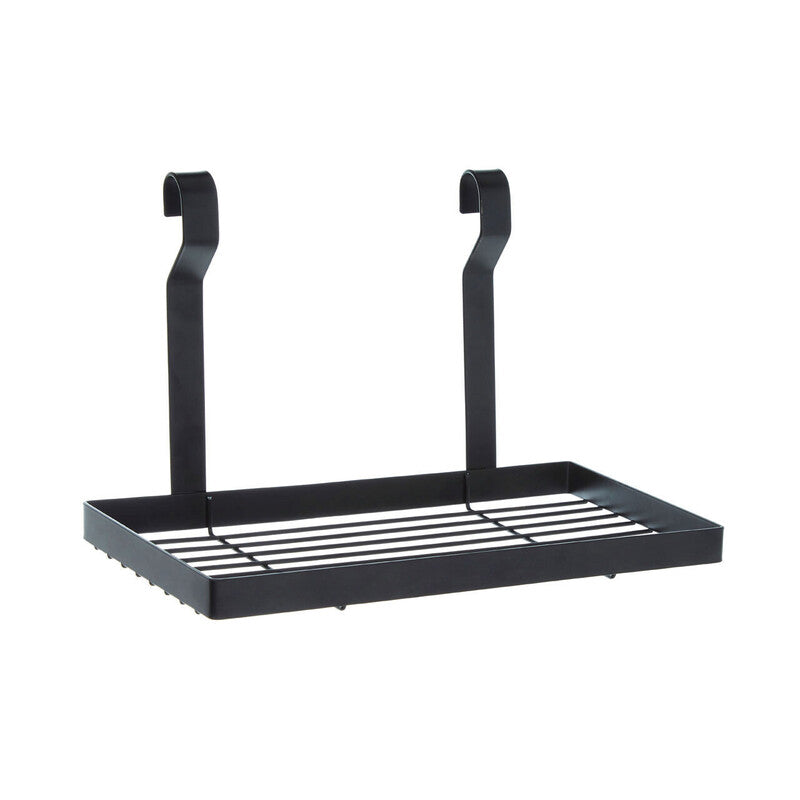 Matt Black Hanging Shelf Storage Rack