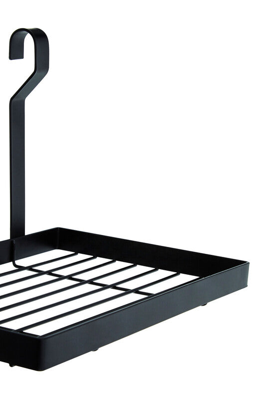 Matt Black Hanging Shelf Storage Rack