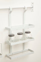 White Iron Three Level Hanging Rack