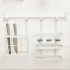 White Iron Three Level Hanging Rack