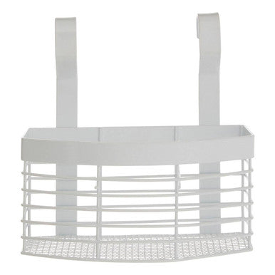 White Iron Hanging Storage Basket