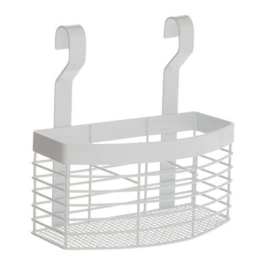 White Iron Hanging Storage Basket