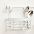 White Iron Hanging Storage Basket