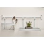 White Iron Hanging Storage Basket