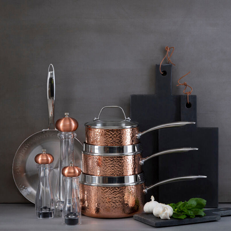Salt / Pepper Medium Clear and Copper Mill