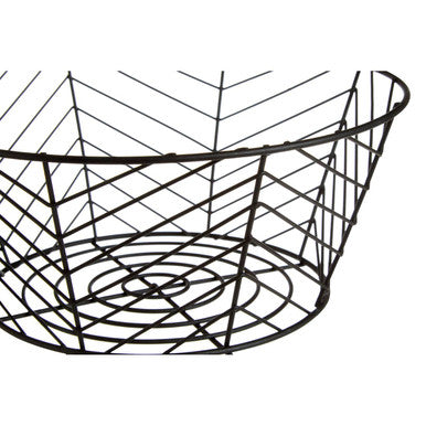Black Powder Coated Fruit Basket