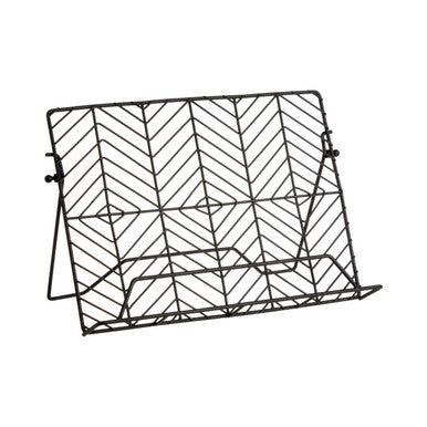 Black Powder Coated Cook Book Stand