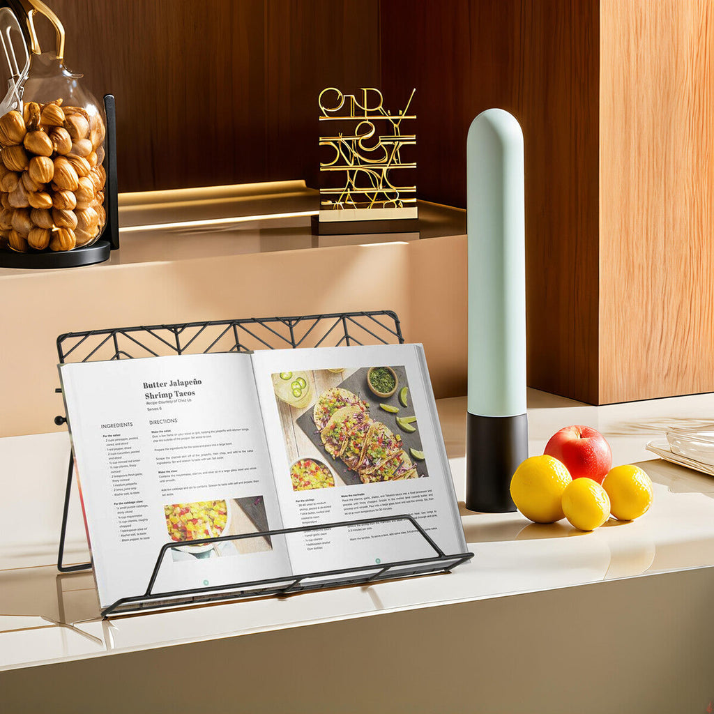 Black Powder Coated Cook Book Stand