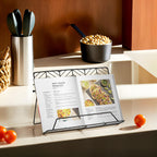 Black Powder Coated Cook Book Stand