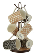 Bronze Powder Coated 6 Mug Tree
