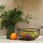 Bronze Powder Coated Fruit Basket