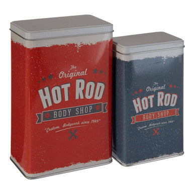 Set of 2 Hot Rod Storage Canisters