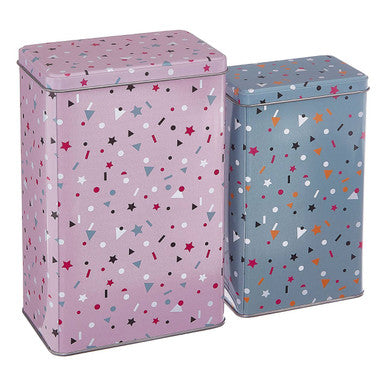 Set Of 2 Stellar Storage Canisters