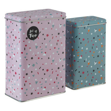 Set Of 2 Stellar Storage Canisters