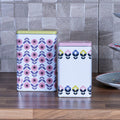 Set of 2 Floral Storage Canisters