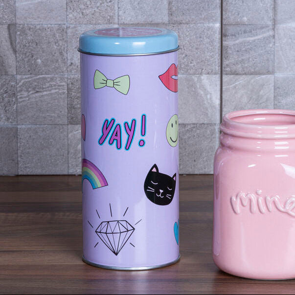 Pastel Pink Storage Canister