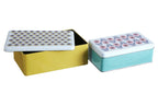 Set of Two Rectangular Storage Tins