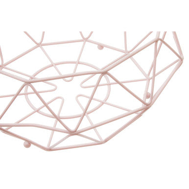 Pink Fruit Basket with Ball Feet