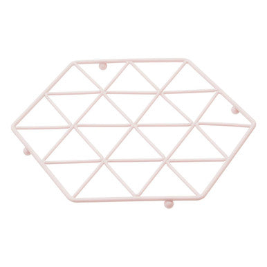 Pink Finish Hexagonal Trivet
