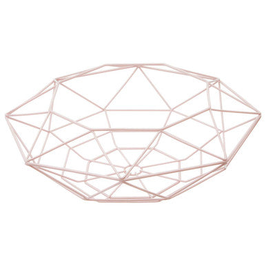 Pink Finish Fruit Basket