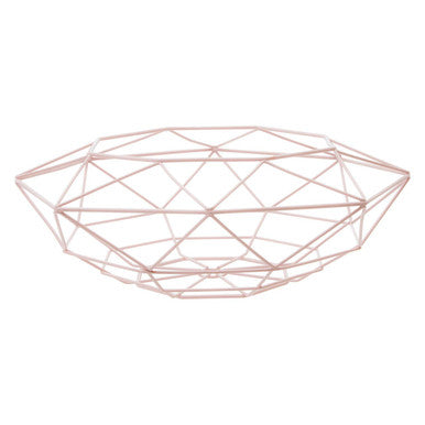 Pink Finish Fruit Basket