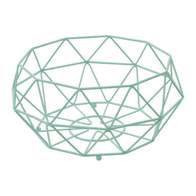 Green Fruit Basket with Ball Feet