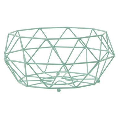 Green Fruit Basket with Ball Feet