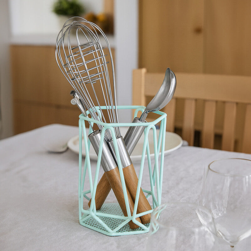 Green Finish Utensil Holder