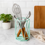 Green Finish Utensil Holder