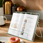 Pastel Green Finish Cookbook Stand