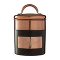 Charcoal And Copper Coffee Canister