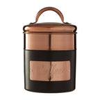 Charcoal And Copper Coffee Canister