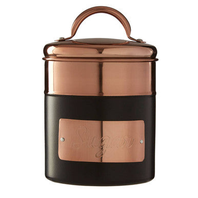 Charcoal And Copper Sugar Canister