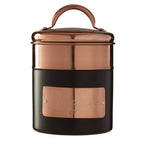 Charcoal And Copper Sugar Canister
